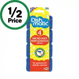 Woolworths Dishmatic Micro Soft Non Scratch Refills offer