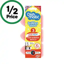 Woolworths Dishmatic Wonder Wand Non Scratch Refill Scourers offer