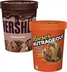 Coles Hershey's, Reese's or Violet Crumble Ice Cream Tub 1 Litre offer