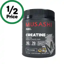 Woolworths Musashi Creatine Unflavoured offer
