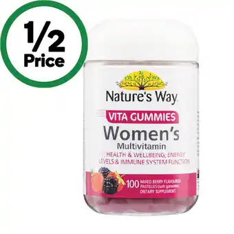 Woolworths Nature’s Way Adult Vita Gummies Women’s Multivitamin offer