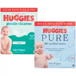 Woolworths Huggies Baby Wipes-240 offer