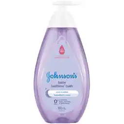 Woolworths Johnson’s Baby Bedtime Bath or Baby Shampoo 500ml offer
