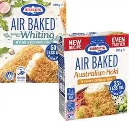 Coles Birds Eye Air Baked Fish Fillets-380g offer