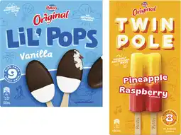 Coles Peters Original Twin Pole Sticks or Lil' Pops 8 Pack-9 Pack 500mL-590mL offer
