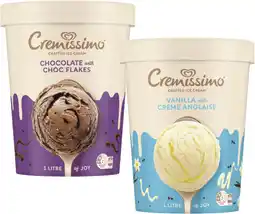 Coles Streets Cremissimo Ice Cream Tub offer