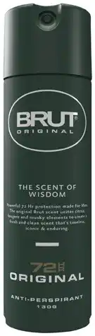 Coles Brut 72hr Original Antiperspirant Aerosol Deodorant offer