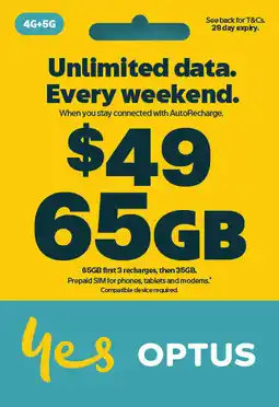 Coles Optus $49 Prepaid SIM Starter Kit offer