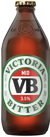 Coles Victoria Bitter 3.5% Bottles offer