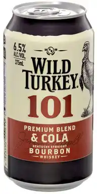 Coles Wild Turkey & Cola 101 Cans offer