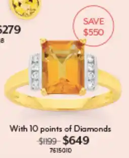 Angus & Coote Ring with 10 points of Diamonds offer