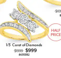 Angus & Coote 1/3 Carat of Diamonds offer