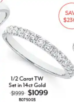Angus & Coote 1/2 Carat TW Set in 14ct Gold offer