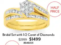 Angus & Coote Bridal Set with 1/2 Carat of Diamonds offer