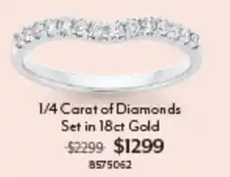 Angus & Coote 1/4 Carat of Diamonds Set in 18ct Gold offer