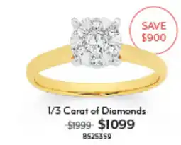 Angus & Coote 1/3 Carat of Diamonds offer