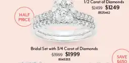 Angus & Coote Bridal Set with 3/4 Carat of Diamonds offer