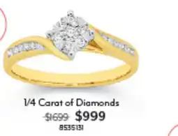 Angus & Coote 1/4 Carat of Diamonds offer