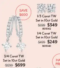 Angus & Coote 3/4 Carat TW Set in 10ct Gold offer