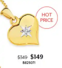 Angus & Coote Heart pendant offer