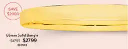 Angus & Coote 65mm Solid Bangle offer