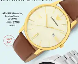 Angus & Coote Armani Minimalist, Leather Strap offer