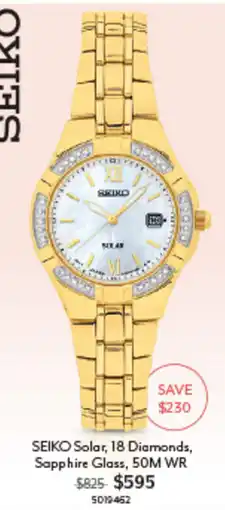Angus & Coote Seiko Solar offer