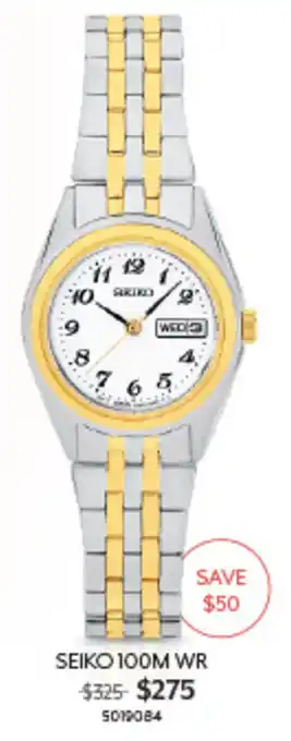 Angus & Coote Seiko 100M WR offer