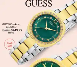 Angus & Coote GUESS Charlotte, Crystal Set offer