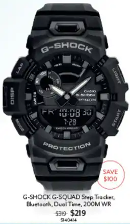 Angus & Coote G-SHOCK G-SQUAD Step Tracker offer