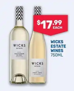 SipnSave Wicks Estate Wines offer