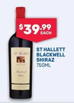 SipnSave St Hallett Blackwell Shiraz offer