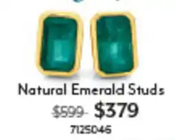 Angus & Coote Natural Emerald Studs offer