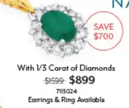 Angus & Coote Navina Emerald Pendant offer