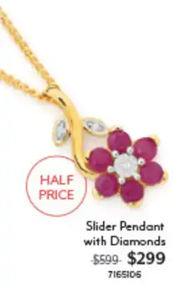Angus & Coote Slider Pendant with Diamonds offer