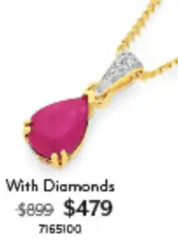 Angus & Coote Pendant With Diamonds offer