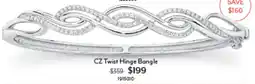 Angus & Coote CZ Twist Hinge Bangle offer