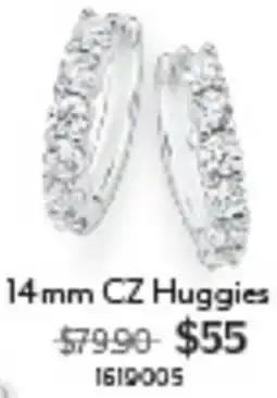 Angus & Coote 14mm CZ Huggies offer