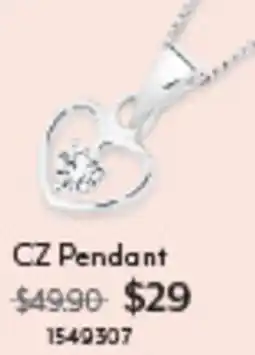 Angus & Coote CZ Pendant offer