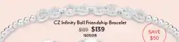 Angus & Coote CZ Infinity Ball Friendship Bracelet offer