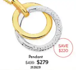 Angus & Coote Pendant offer