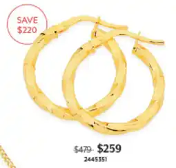 Angus & Coote Hoop Earrings offer