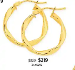Angus & Coote Twist Hoop Earrings offer