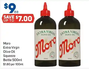 Moro Extra Virgin Olive Oil Squeeze Bottle