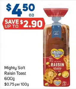 Foodland Mighty Soft Raisin Toast offer