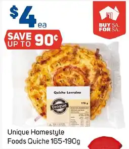 Foodland Unique Homestyle Foods Quiche offer