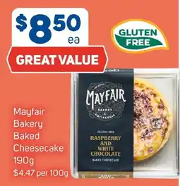 Foodland Mayfair Bakery Baked Cheesecake offer