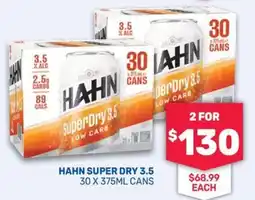 SipnSave Hahn Super Dry 3.5 offer