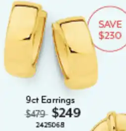 Angus & Coote 9ct Earrings offer