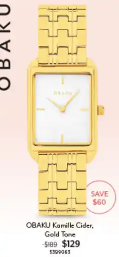 Angus & Coote OBAKU Kamille Cider, Gold Tone offer